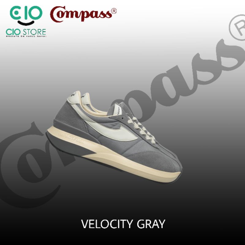 Sepatu compass velocity gray (original)