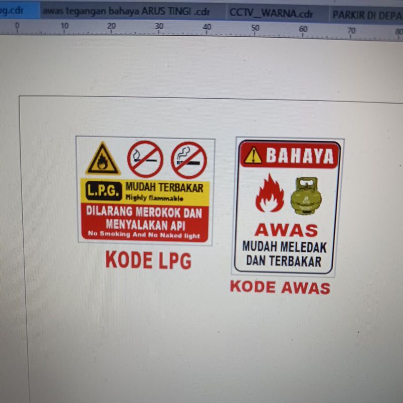 

STIKER LPG MUDAH TERBAKAR