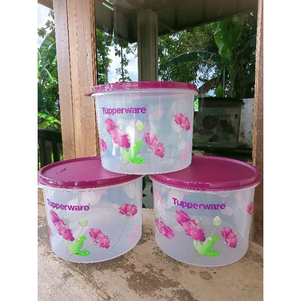 toples Daisy canister 2.4 liter Tupperware 1pcs
