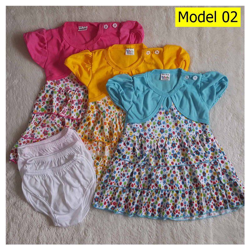 [part 2] Setelan Baju Bayi Perempuan / SETELAN Dress Bayi Usia 3 - 18 Bulan PREMIUM SYIFANA