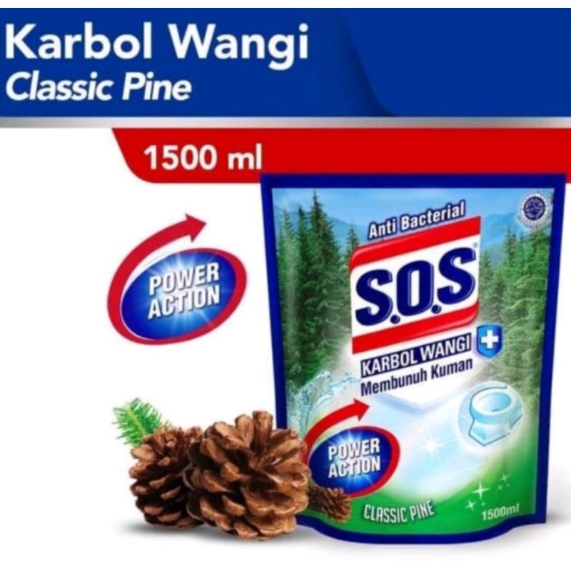 Sos karbol classic pine,sereh lemon