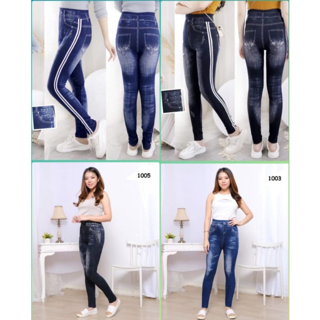 NEW LEGGING JEANS TERBARU IMPORT / LEGGING IMPORT MURAH / LEGGING MURAH