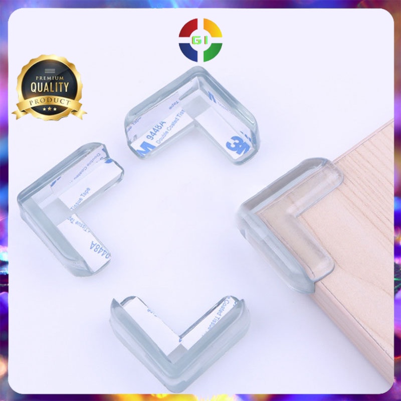 Silicone Bumper Pengaman Siku Sudut Meja Transparent COD