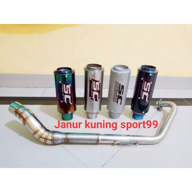 KNALPOT RACING SC PROJECT R15/KNALPOT SC PROJECT CB150R/KNALPOT SC PROJECT JUPITER MX KING/KNALPOT S