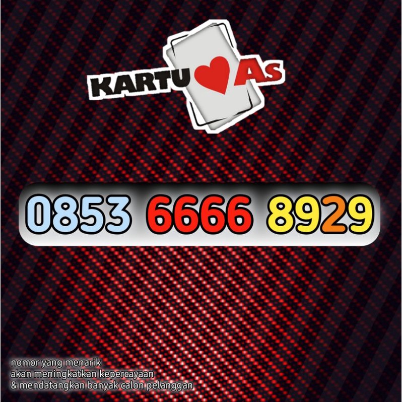 Nomor Cantik Kartu AS 4G lte rapi | 6666 8×89 | 6666 89×9