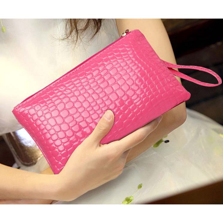 PRS001 DOMPET KECIL WANITA PEREMPUAN GLOSSY SIMPLE IMPORT PURSE