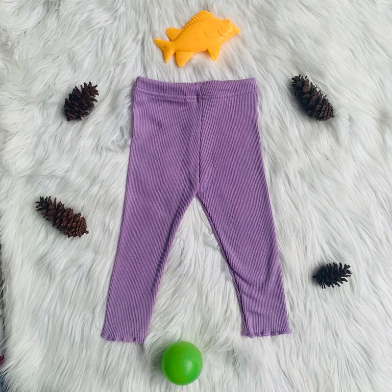 Celana Legging CURLY Anak Umur 1 - 5 Tahun Bahan Rib Knit | Bawahan Celana Legging Curly Bahan Lembut Dan Halus