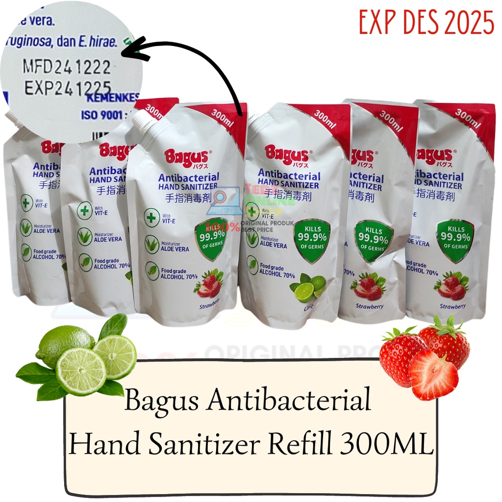Bagus Hand Sanitizer Refill 300ml Pouch