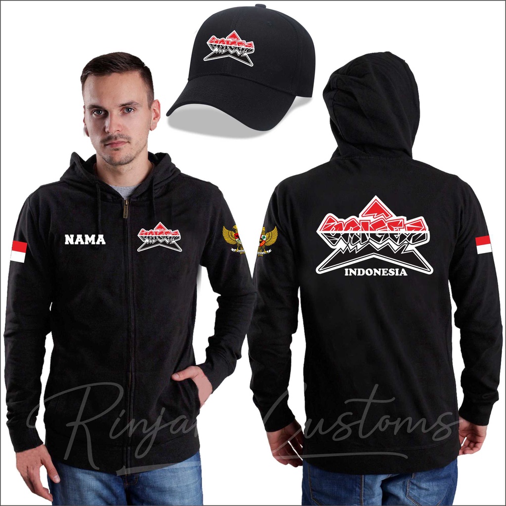 JAKET BRIGEZ INDONESIA, JAKET ORMAS BRIGEZ .BISA PAKAI NAMA SENDIRI