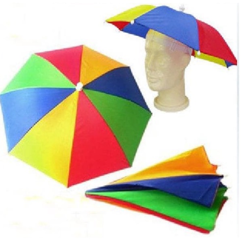 Topi Payung Praktis Anti Panas / Topi Payung Untuk Memancing Model Unik