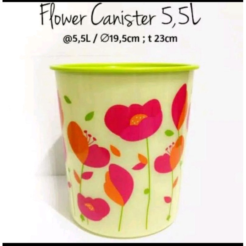 TOPLES TUPPERWARE / FLOWER CANISTER
