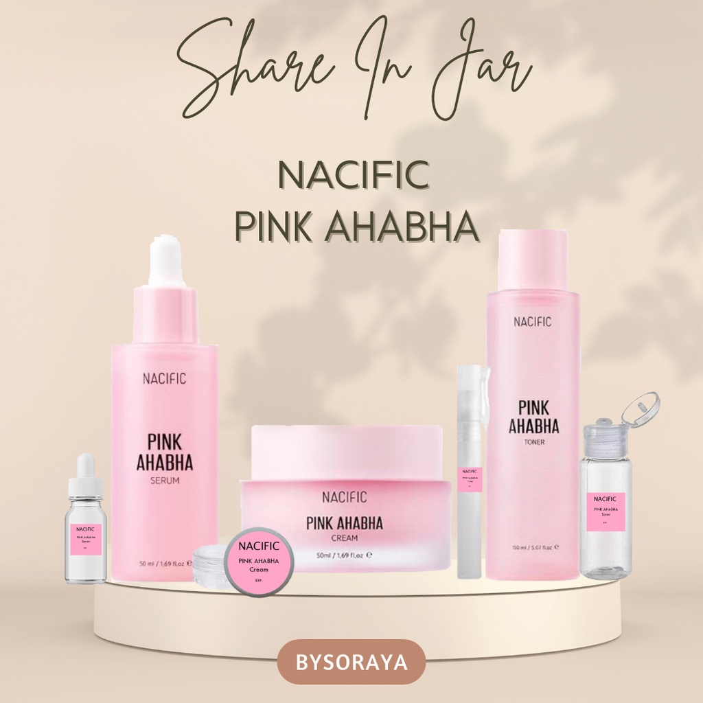 [SHARE IN JAR] NACIFIC PINK AHABHA Serum Toner Cream