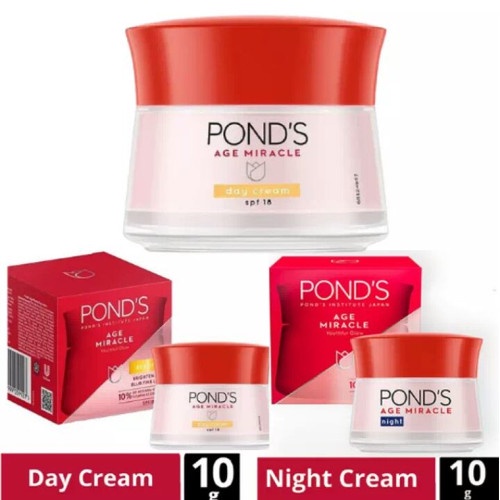 PONDS AGE MIRACEL CREAM | DAY CREAM 10g | NIGHT CREAM 10g |