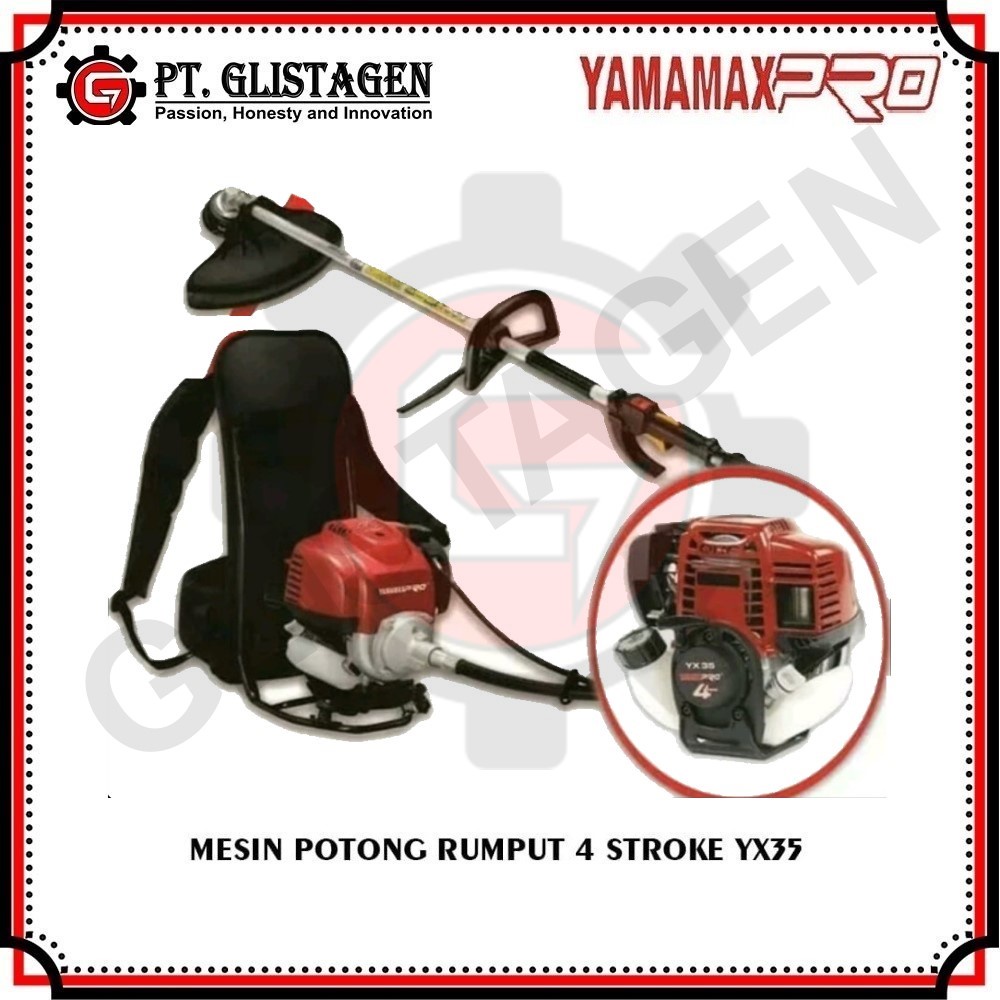Mesin Potong Rumput Gendong Brusch Cutter 4 Tak Bensin Yamamax YX 35