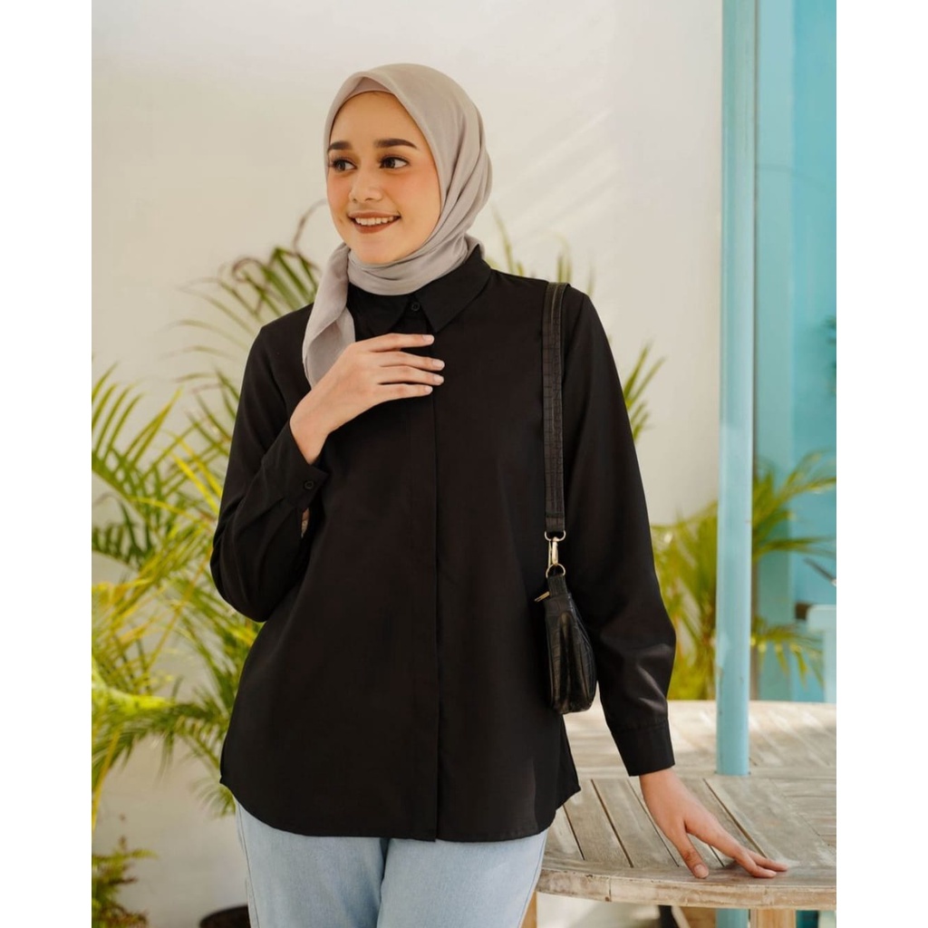 Kemeja Basic jumbo murah XXL LD110