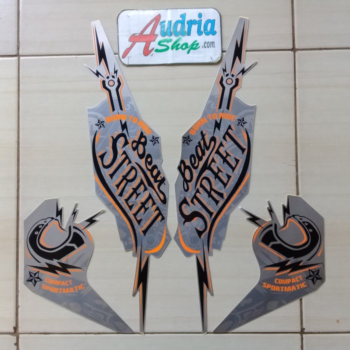 

TERLARIS | Striping Stiker Motor Honda Beat Street 2019 Silver