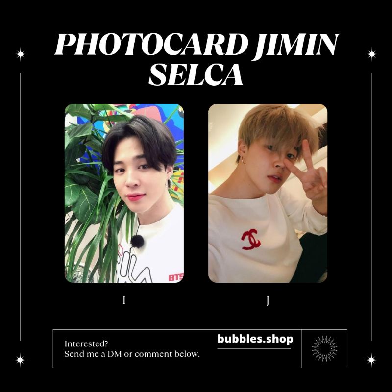 PHOTOCARD UNOFFICIAL JIMIN BTS SELCA