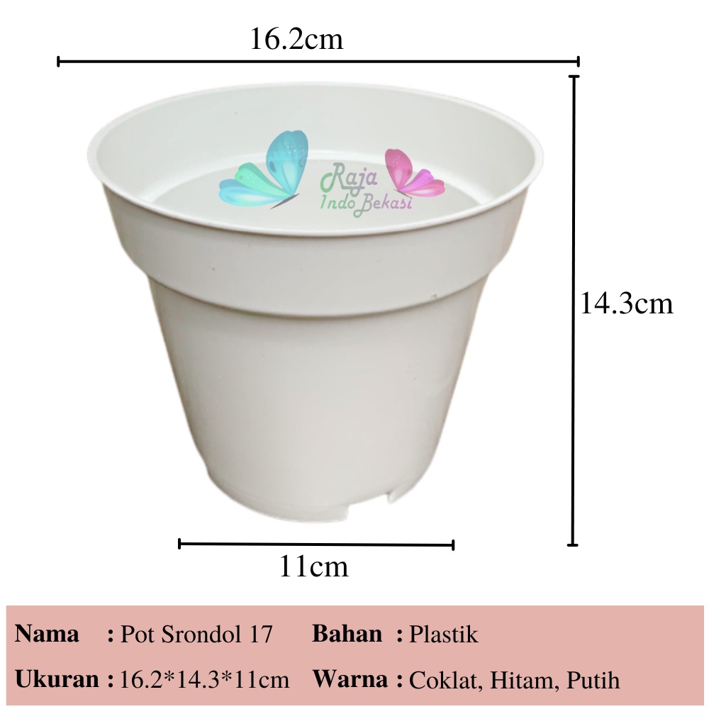 Lusinan Pot Tinggi Srondol 17 Putih Mirip Pot Usa Eiffel Effiel 20 25 Pot Tinggi Tirus 10 15 18 20 30 35 40 50 Cm Plastik Besar Hitam Putih Murah