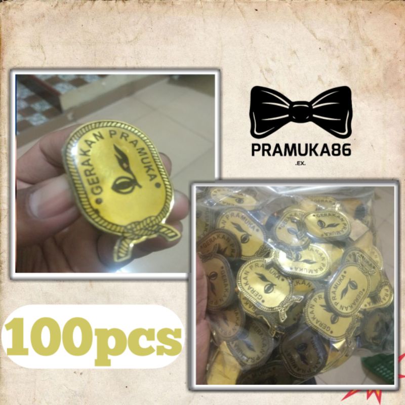 (100pcs) Ring Kolong Hasduk Pembina Pramuka Kuningan