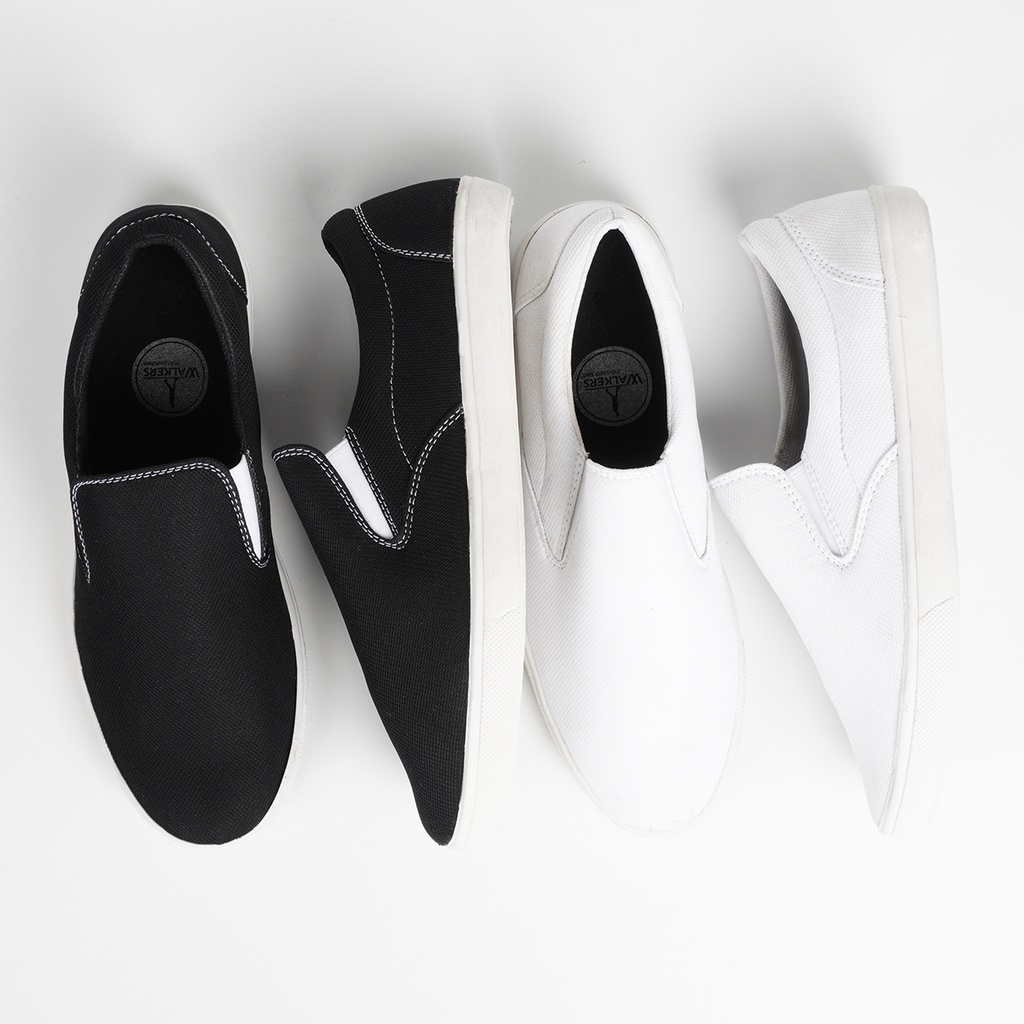 [BISA COD] FREE BOX SEPATU PRIA DAN WANITA VANS SLIP ON CLASSIC FULL WHITE SEPATU WANITA WALKERS SLIP ON KASUAL PUTIH POLOS PREMIUM QUALITY SEPATU TERLARIS