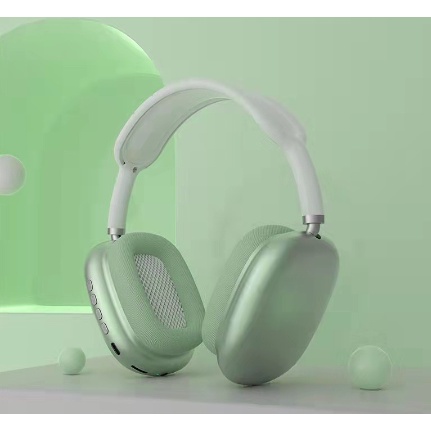 [MH] Headset Bluetooth Macaron Copy Airpods Max P9 Stereo Bass