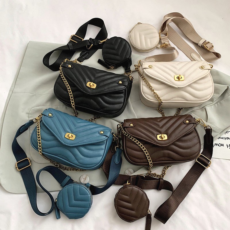 Tas Selempang Rantai Wanita Set P373