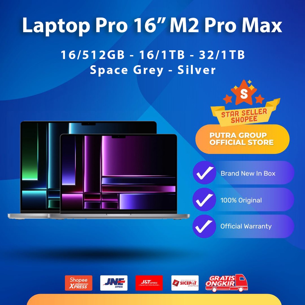 MaaaacBook Pro 2023 M2 Pro Max 16&quot; RAM 32GB 16GB SSD 1TB 512GB