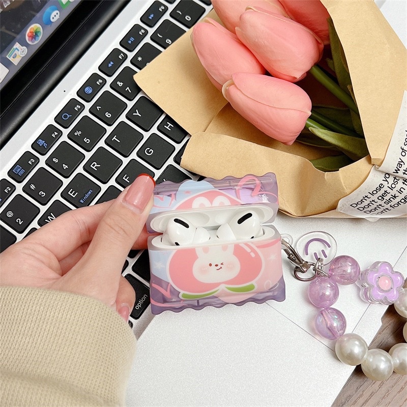 Bonbon Bunny Softcase for Airpods 1 2 Pro 3 Case Airpods Lucu