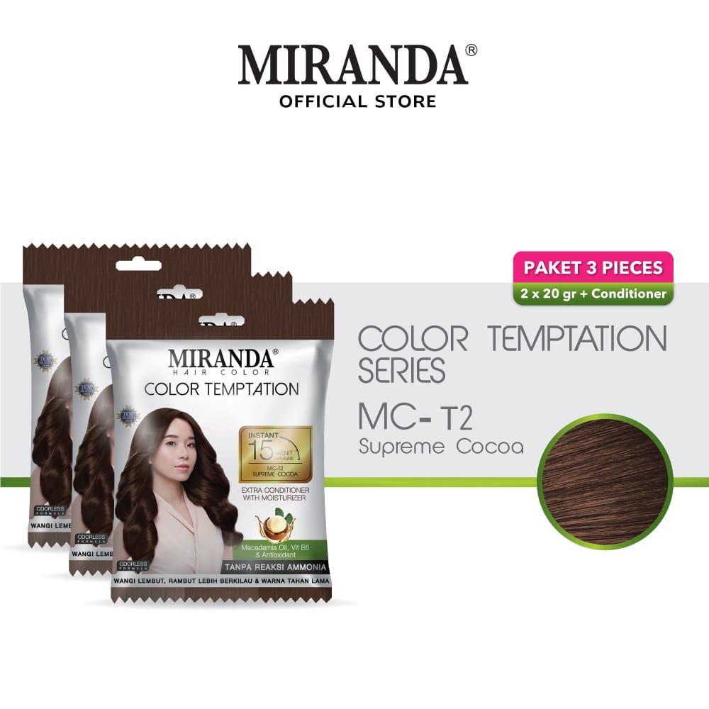 MIRANDA COLOR TEMPTATION cat rambut Miranda BPOM-20ML