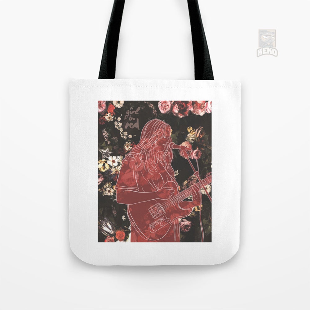 Girl in Red Tote Bag Kanvas