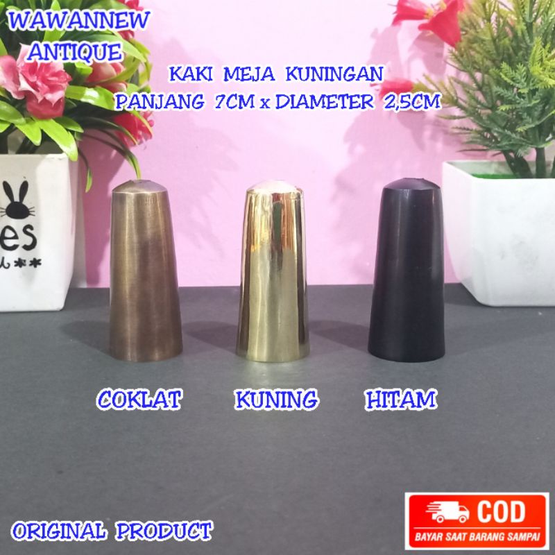 Alas Kaki Meja Sofa Lemari Pintu Kuningan / Brass table Antique