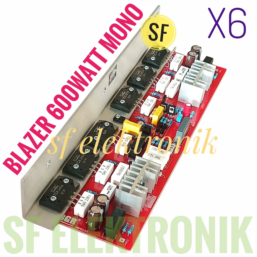 Kit Power Amplifier Blazer 600Watt Mono X6