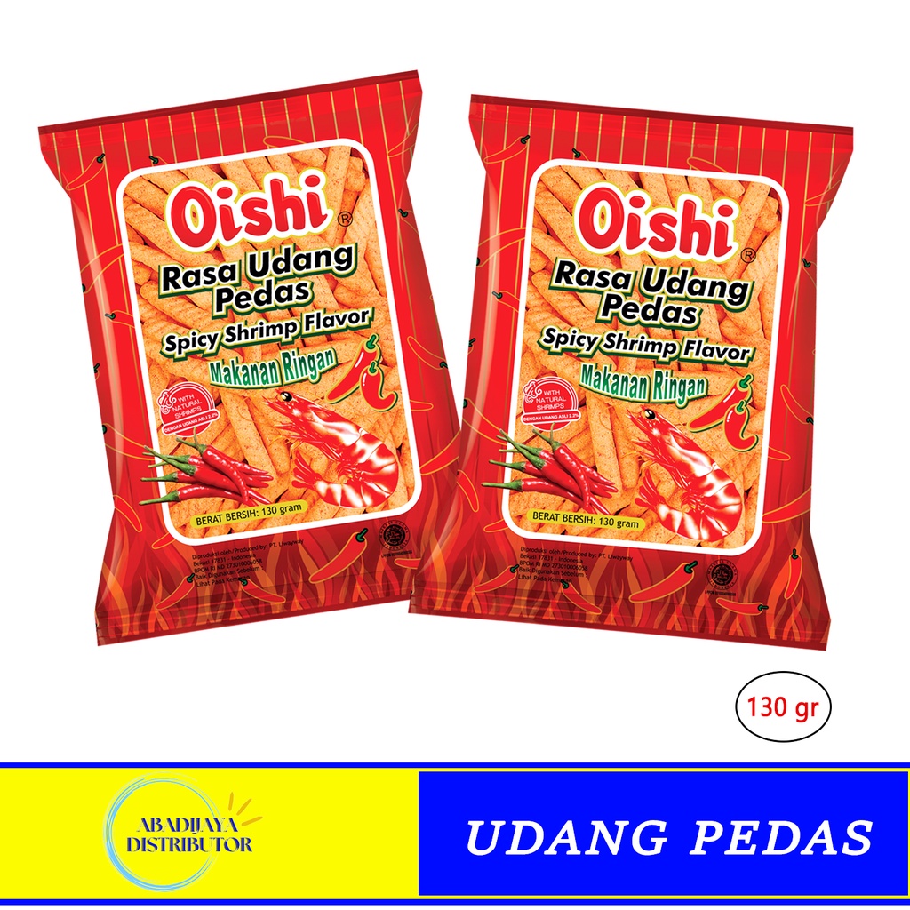 Jual Oishi Snack Rasa Udang Pedas Spicy Shrim Flavour 60gr | Shopee ...