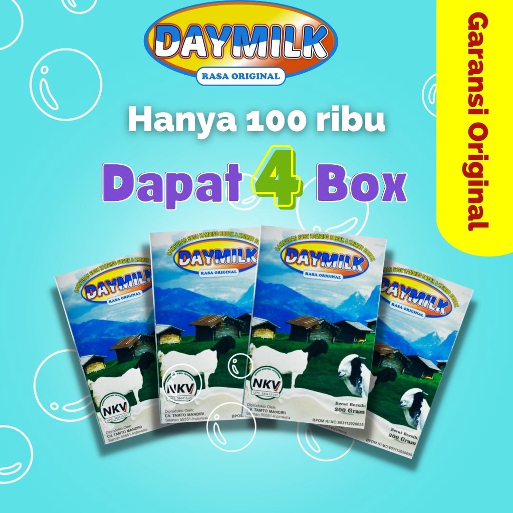 

[TERLARIS] BELI 4 CUMA 100 RB SUSU ETAWAKU DAY MILK ASLI 100%