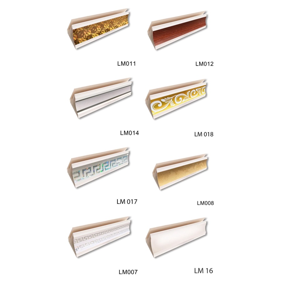 Lis Dinding Motif 6cm Golden Pvc Murah Tangerang