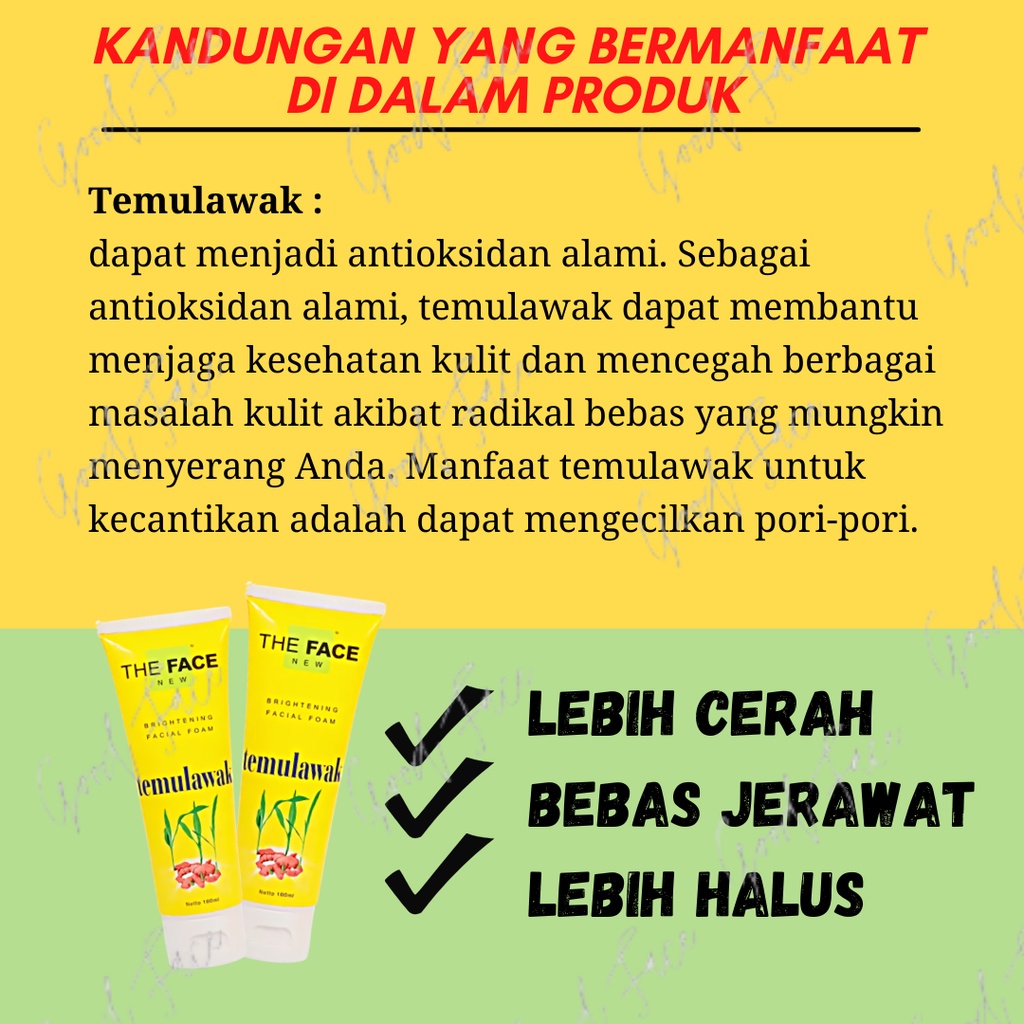 THE FACE Temulawak  Facial Foam 100ml