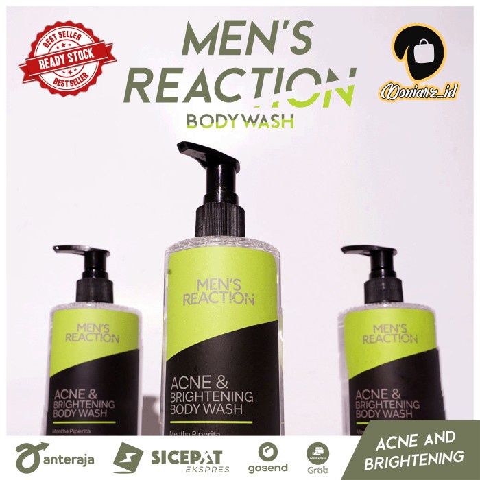 MENS REACTION Bodywash Sabun Mandi Cair Pria Acne Brightening