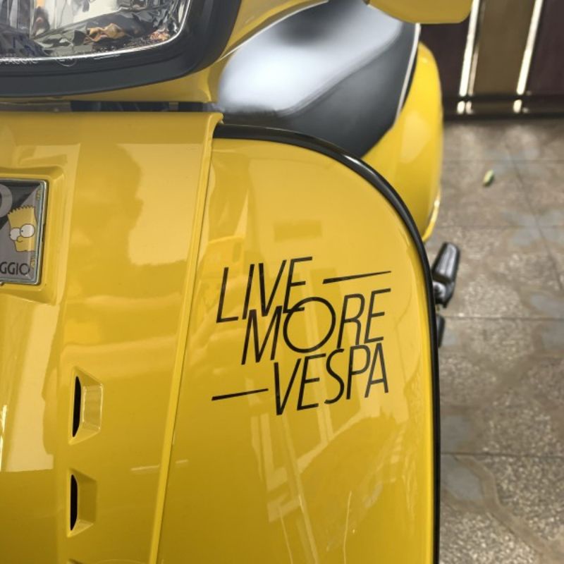 Stiker Vespa / Stiker Live More Vespa / Stiker Vespa Universal / Stiker Vespa Matic
