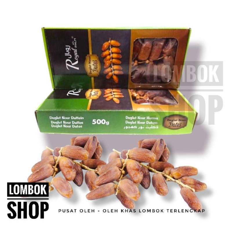 

Kurma Tangkai Royal Palm Deglet Nour 500 gram