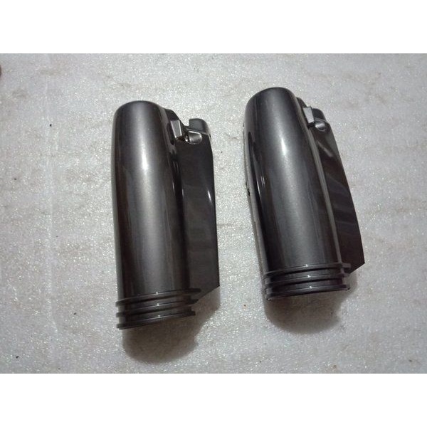 tutup shock yamaha alfa kiri abu abu original nos