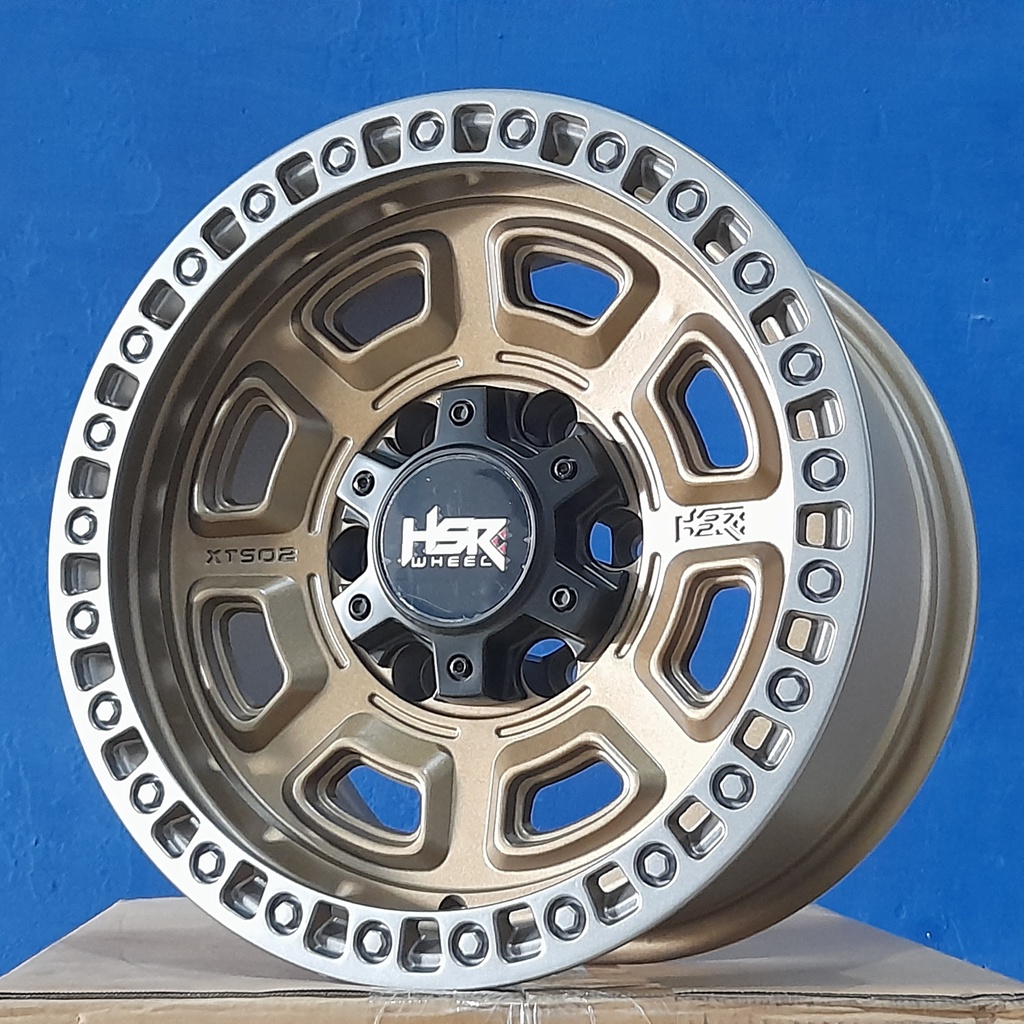 VELG MOBIL RING 15 SEMI OFFROAD DMAX HILLUX FORTUNER HSR XTA02 R15 LOBANG 6 SANDY BRONZ GL