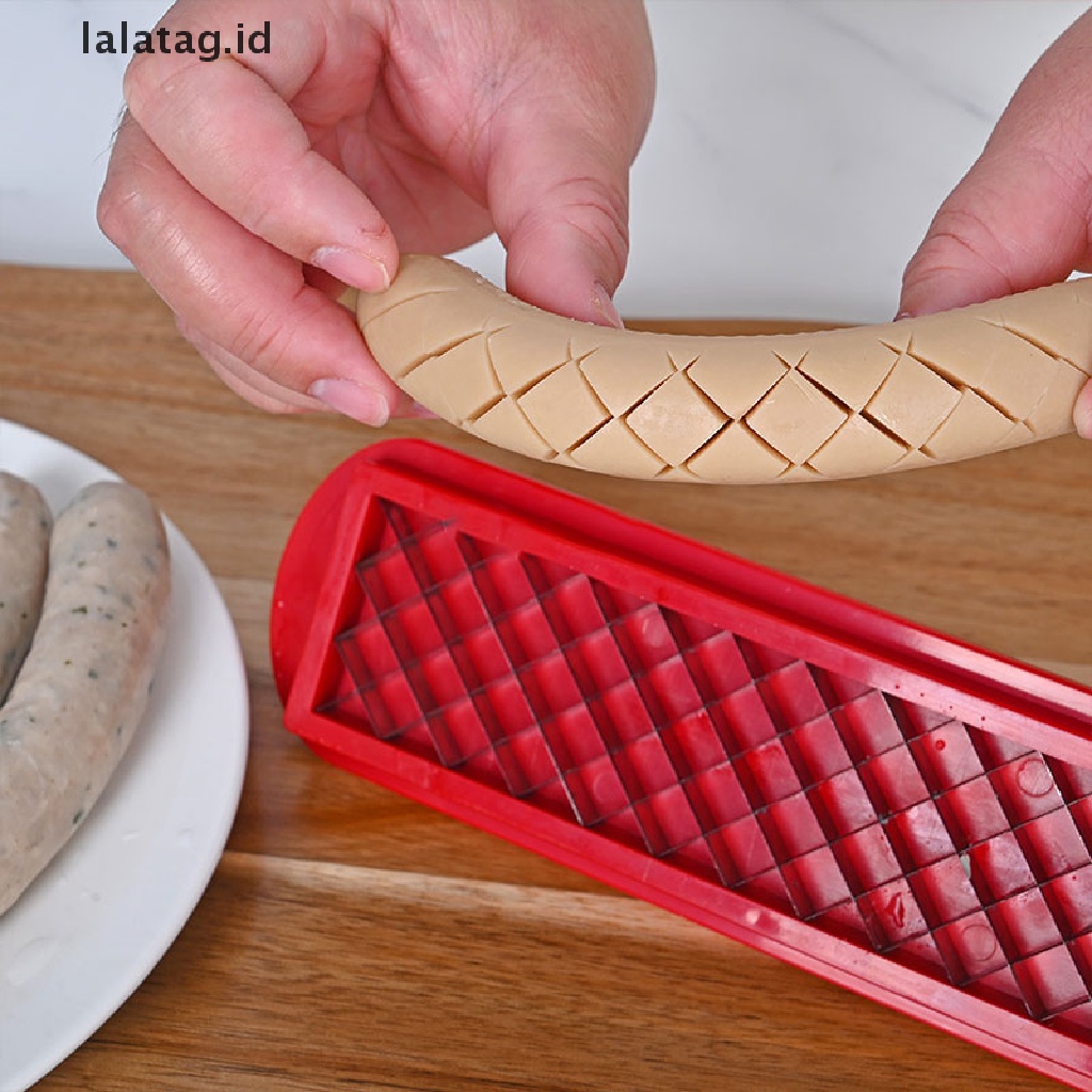 [lalatag] Hotdog Slicer Hot Dogs Cutter Alat Pengiris Sosis BBQ Portable Slot Dog Cutter [ID]