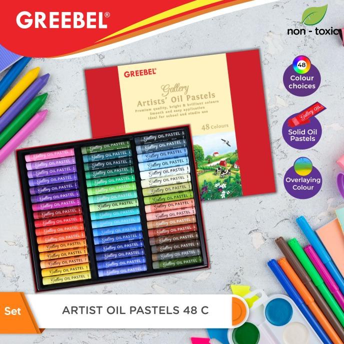 

GREEBEL Artist Oil Pastel 48 Warna