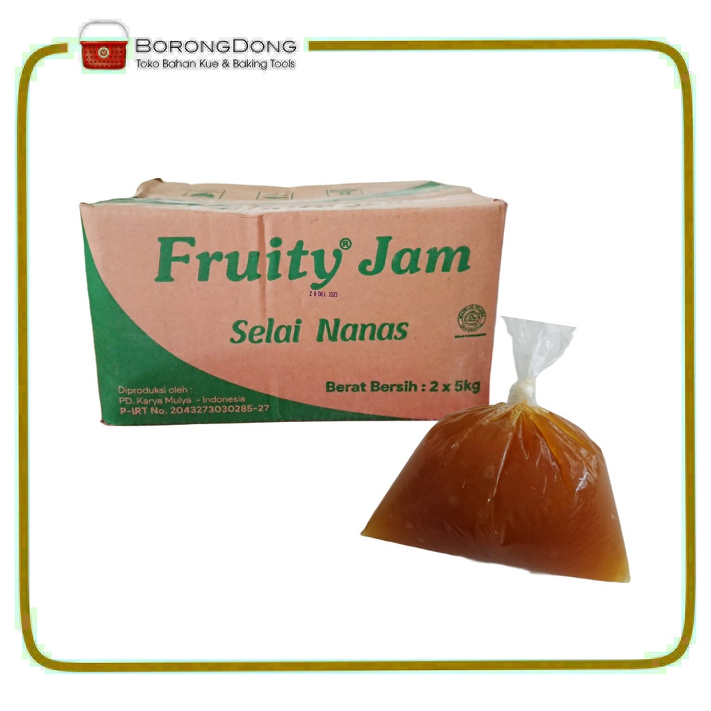 

Fruity Jam Selai Nanas Serat 250 Gram / Selai Roti Bakar / Selai Lapis Nanas / Isian Roti