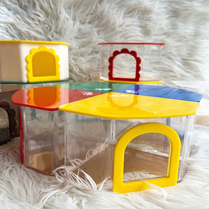 SAKE SOJU Hideout - Acrylic Hamster Hideout | Hideout Akrilik Hamster | Tempat Sembunyi Hamster