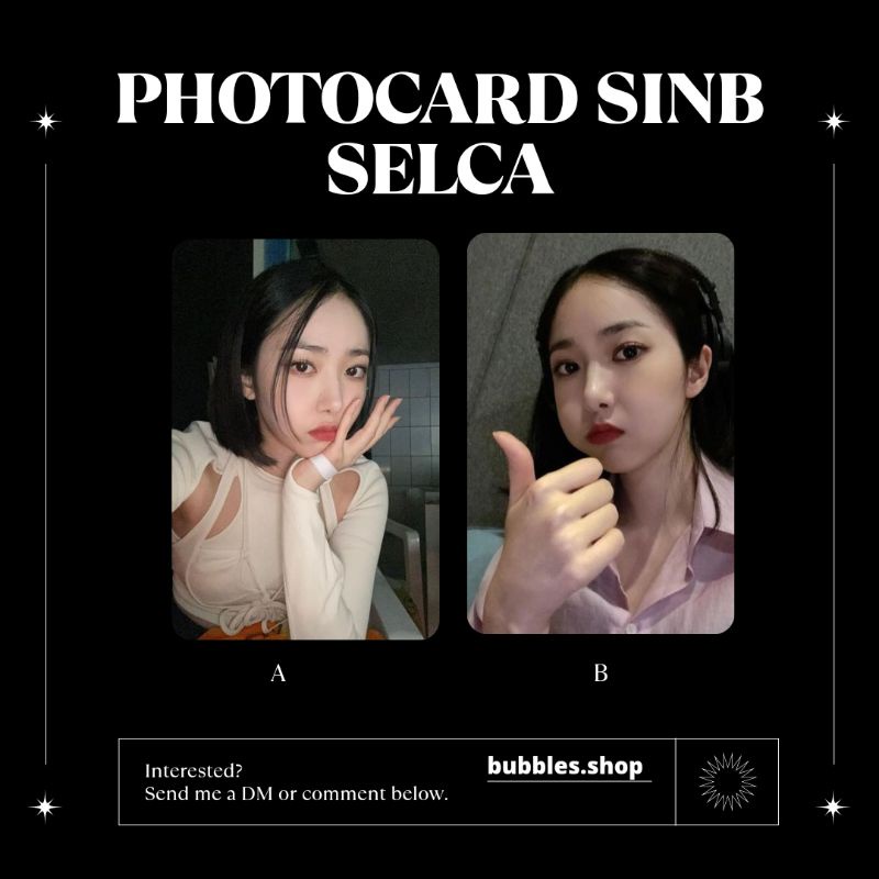 PHOTOCARD UNOFFICIAL SINB G-FRIEND SELCA