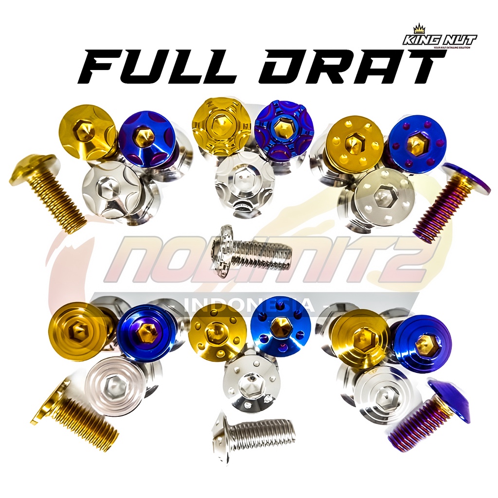 Baut L Probolt Disc Piringan Cakram Full Drat Universal Honda Yamaha Nmax Aerox 155 XMAX PCX ADV Vario