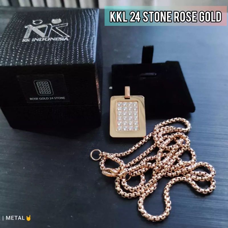 Promo # KKL 24 stone rose gold | Kalung kesehatan Anti radiasi | KK Liforce | ORI