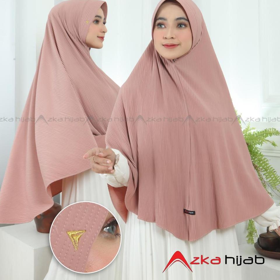 {WBL.02Ja23q} Jilbab Khimar Bergo Jumbo Plisket Jersey Super