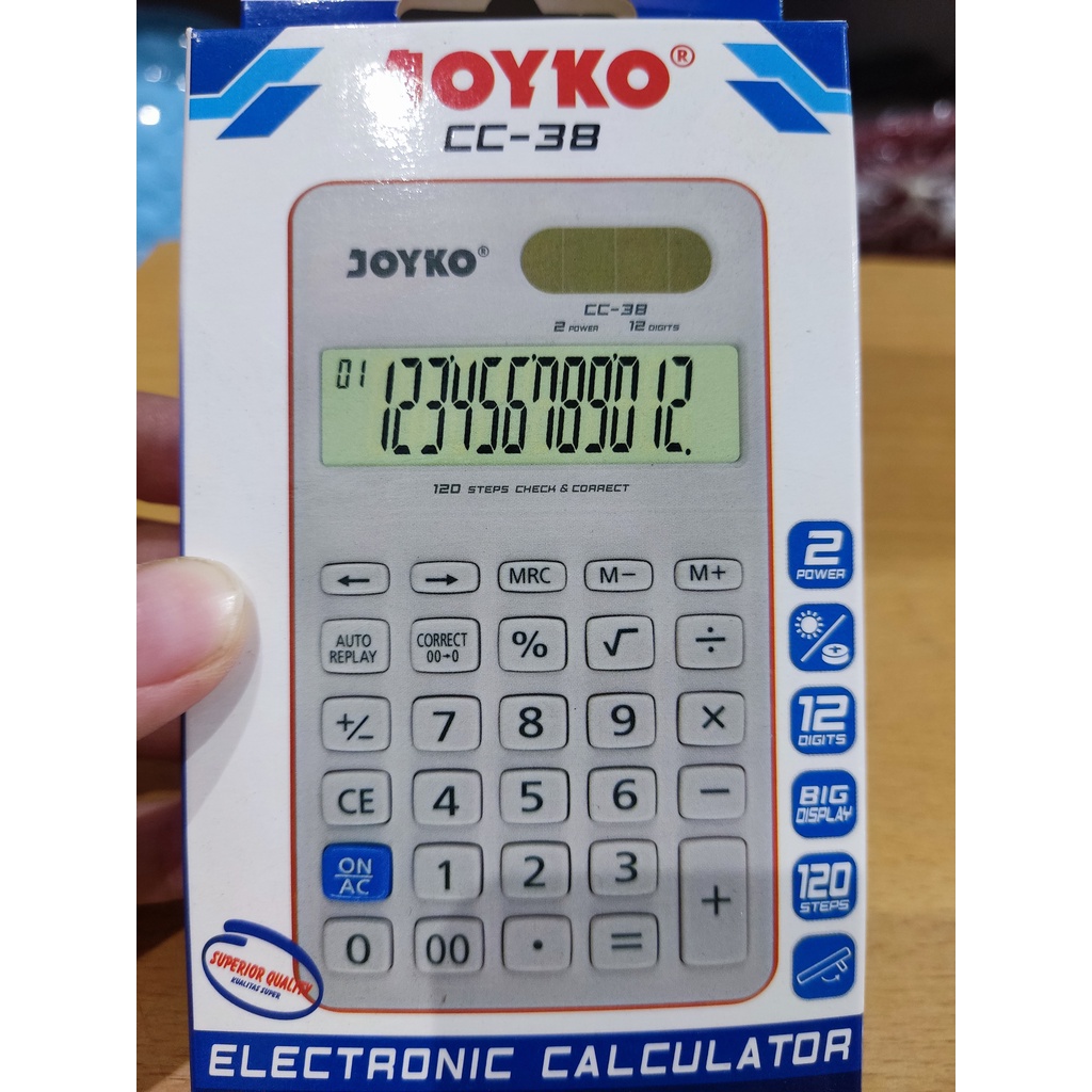 

Kalkulator Mini Joyko 12 Digit CC-38